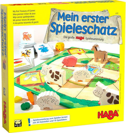 Haba My First Game Treasury The Big 10 in 1 Game Collection 我的第一個遊戲寶藏 10合1套裝