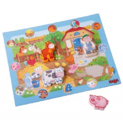 Haba 5588 Discovery On The Farm Chunky Puzzle  農場找找看 大積木拼圖板