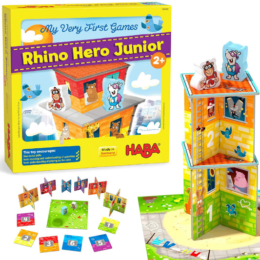 HABA My Very First Games - Rhino Hero Junior Construction & Cooperative game 犀牛英雄建構合作遊戲