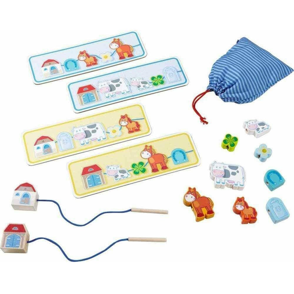Haba Threading game On the Farm 農場穿線遊戲