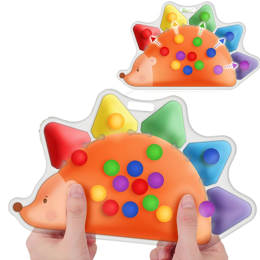 Sensory Fidget Colour Sorting Squishy Hedgehog 顏色分類感官柔軟玩具