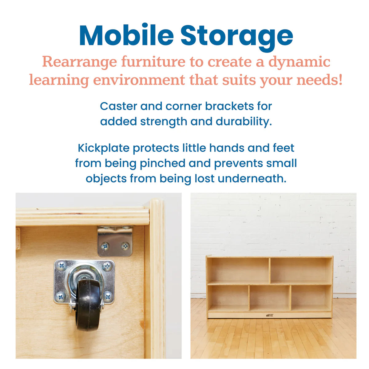 ECR4Kids 5-Compartment Mobile Storage Cabinet 五格移動儲物櫃