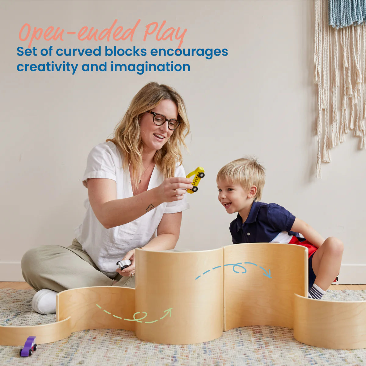 ECR4Kids Wooden Tunnels and Arches 10 Piece Set 木製隧道和拱門10件套