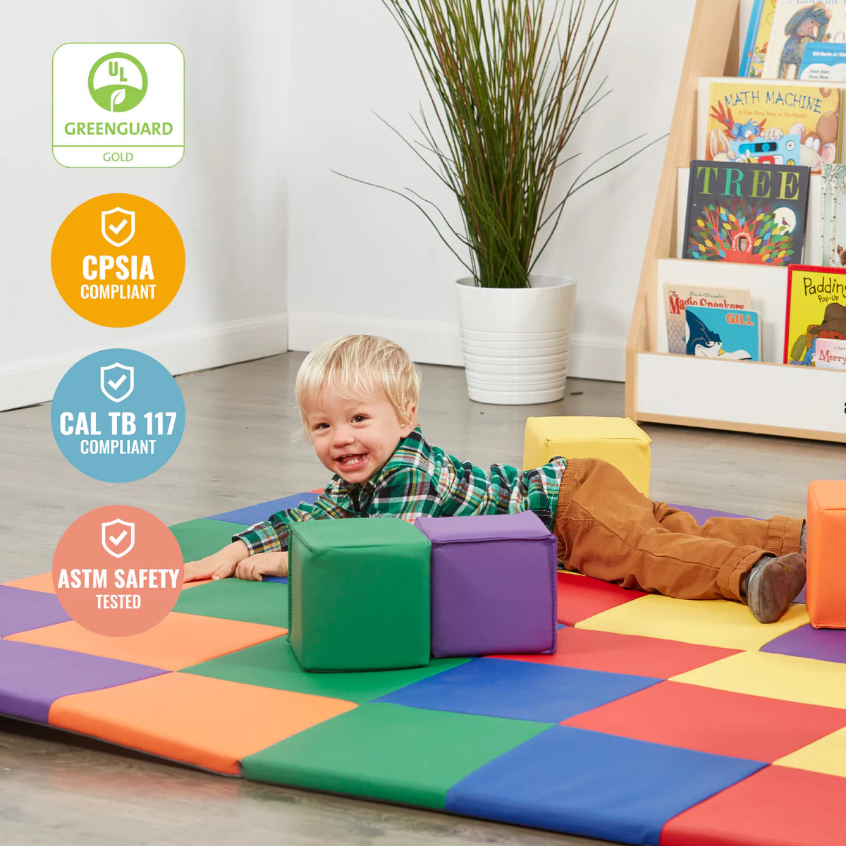 Softzone Patchwork Toddler Building Blocks 幼兒立方軟體積木