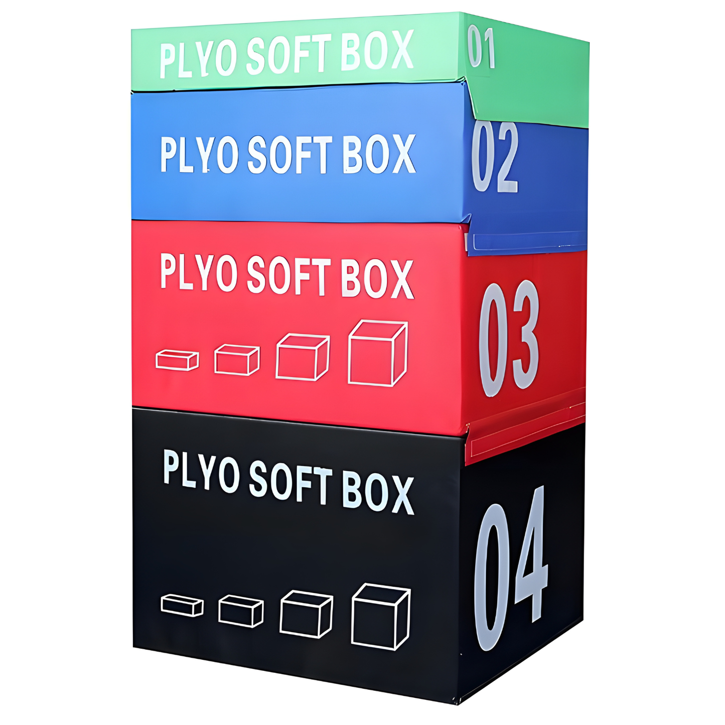 Kindermatic Plyometric Box Soft Foam Set of 4件組 軟質泡沫跳箱套裝 L90*W75*H150cm