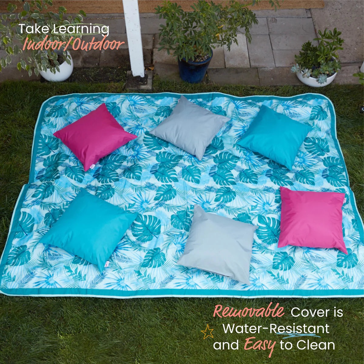 ECR4Kids SoftZone Floor Pillow Cushion Size 17" x 17" Set of 6個套裝 咕臣座墊