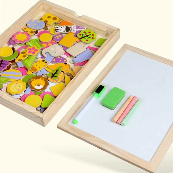 Goryeo Magnetic Puzzle Shapes, Animals and Plants 磁力拼圖雙面畫板 幾何圖形|動物|植物