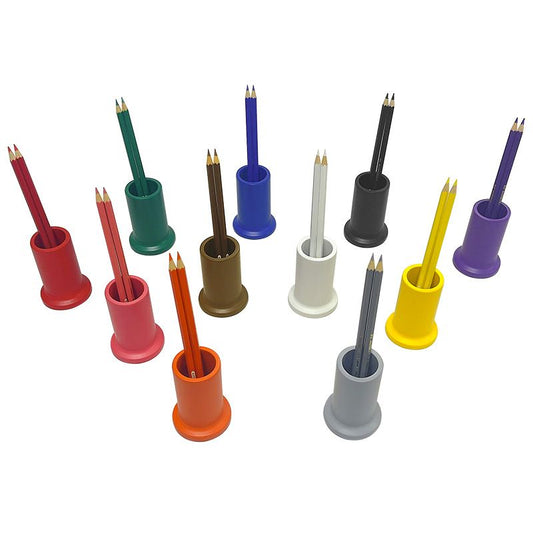 Kindermatic Montessori Set of 11 Colored Pencil Holders 蒙特梭利 11色鉛筆筒
