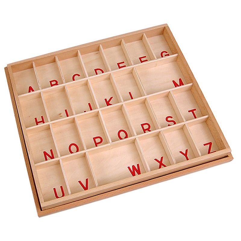 Kindermatics Montessori Large Movable Alphabet Capital 蒙特梭利 可移動字母箱 大寫字母