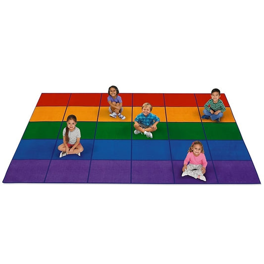 Classroom Carpets - Bright Color Block 明亮彩色塊圖案地毯