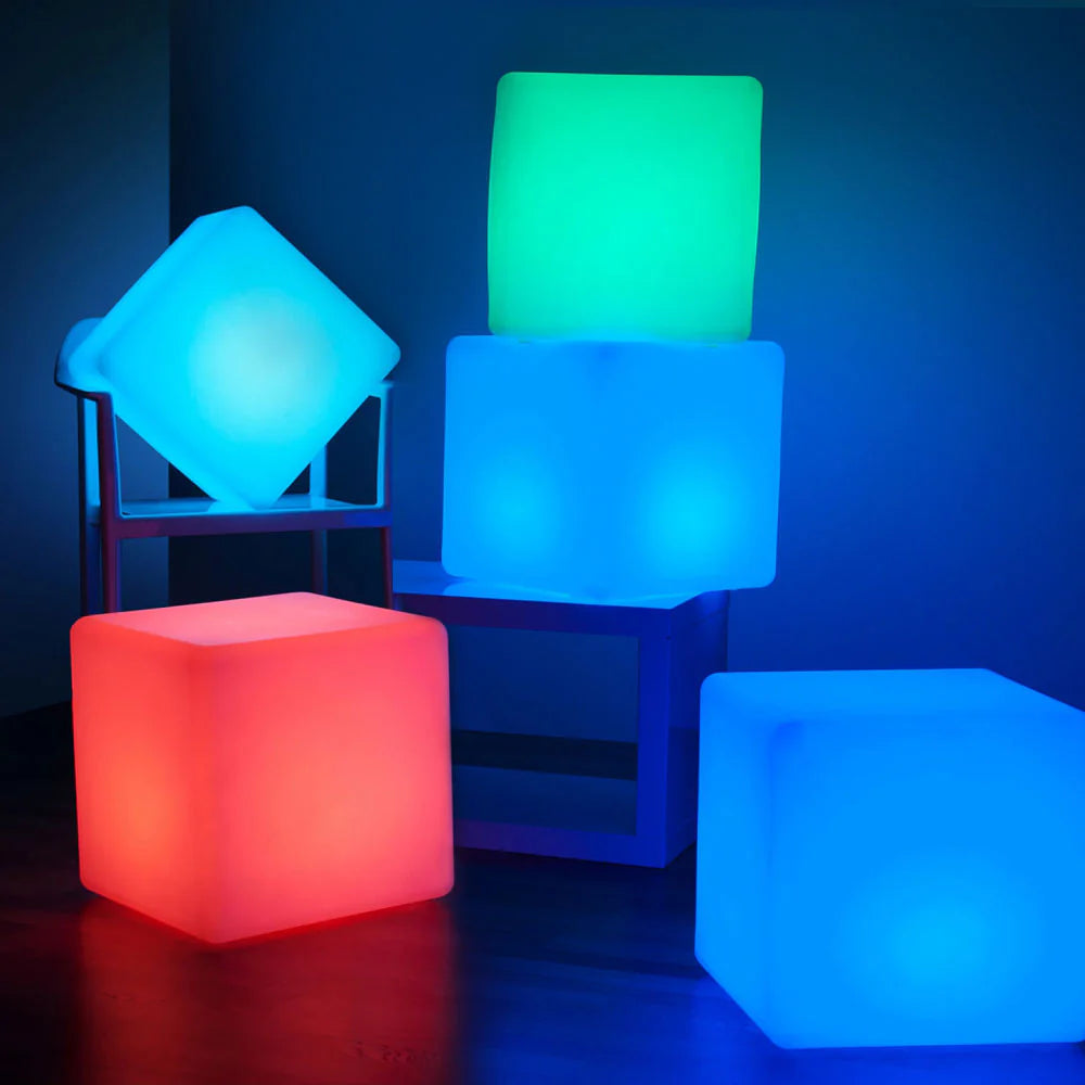 Kindermatic Colour Changing Sensory Activity Cube Waterproof 防水轉動轉色發光遊戲立方