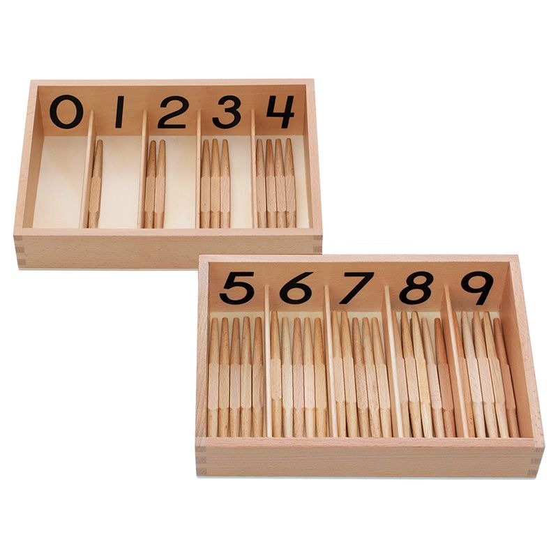 Kindermatic Montessori Spindle Box with 45 Spindles 蒙特梭利 紡錘棒箱含45支紡錘棒