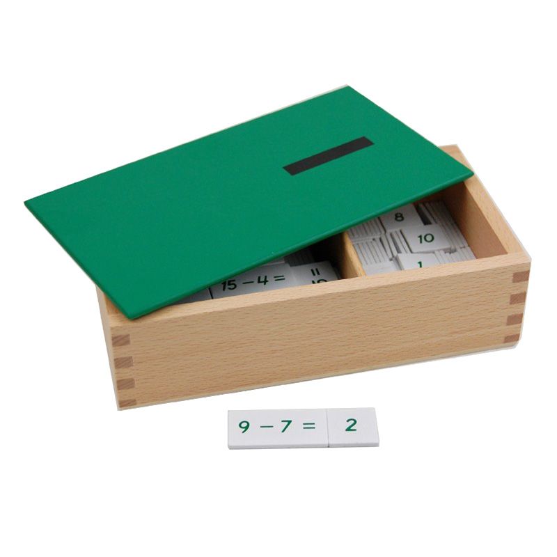 Kinder Math Box Kindermatic Montessori Subtraction Equations And Differences Box 蒙特梭利 ...