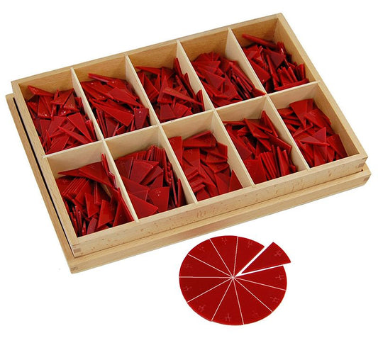 Kindermatic Montessori Fraction Cut Outs 1/11 To 1/20 蒙特梭利 11-20 分解圓形