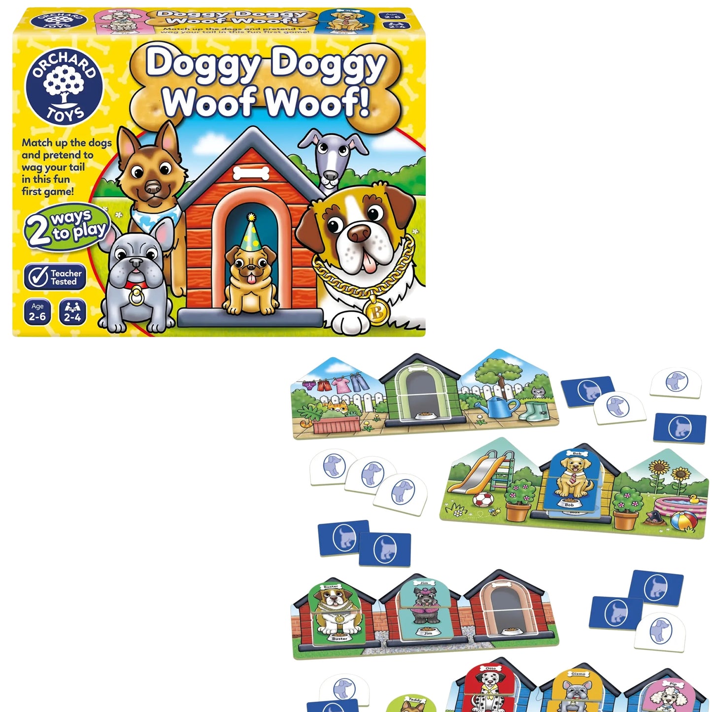 Orchard Toys Doggy Doggy Woof Woof! Colour Matching & Memory Game 汪！汪！小狗身體配對顏色配對記憶遊戲