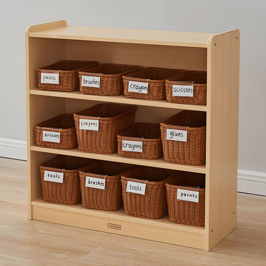Masterkidz Elite Junior - 800H x 800L Shelving Unit - Wooden Back