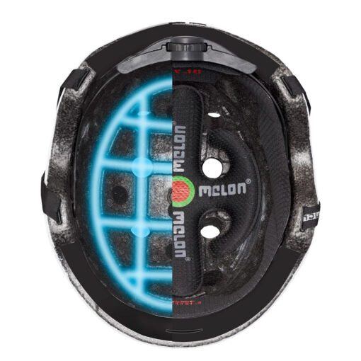 Melon Kids Helmet Urban Active Super Light - Double Green Pink Germany 德國超輕透氣 幼兒頭盔 雙綠條紋粉紅色