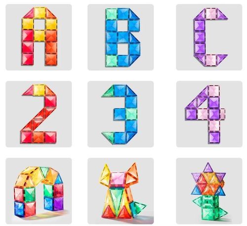 Mideer Colorful Magnetic Tiles Set of 100塊 透彩磁性建構片套裝