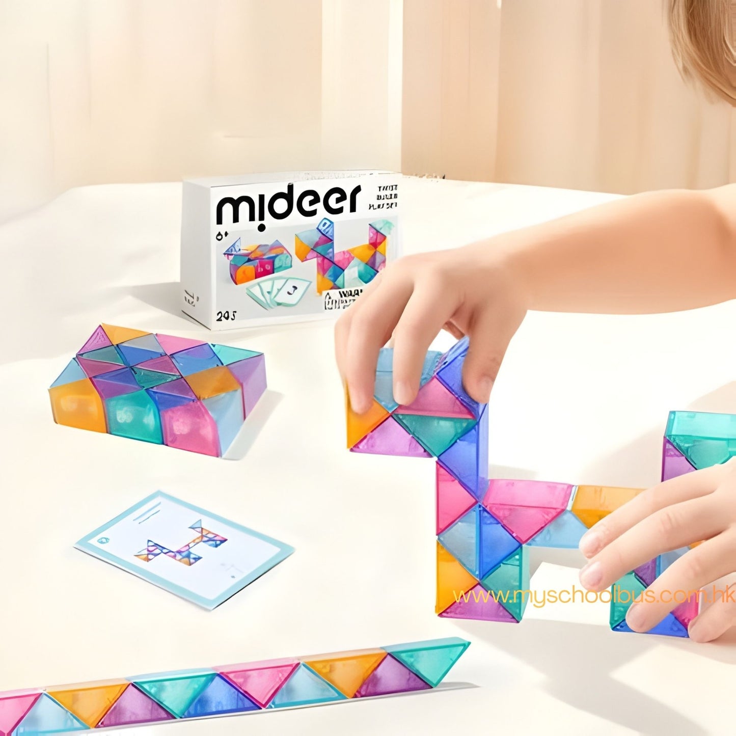 Mideer Twist Ruler Sensory Fidget Play Set 百變幾何扭扭尺24段結構減壓玩具