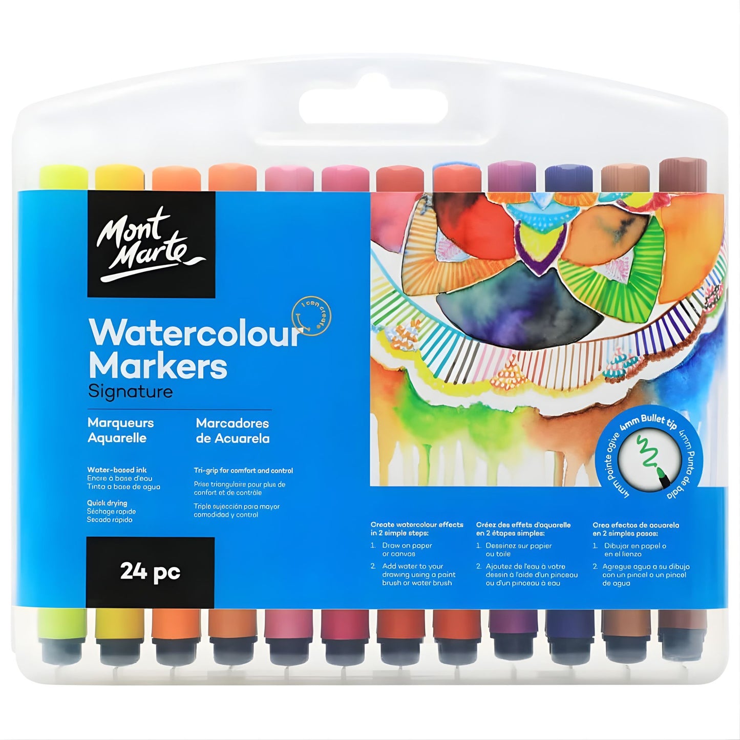 Mont Marte Watercolour Markers Signature 專業級水彩色龍筆套裝 Signature 系列