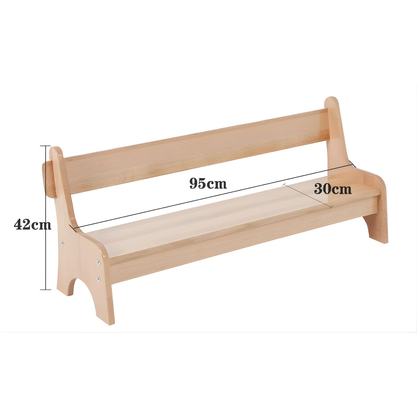 Montessori Long Bench L107*W28*H40 cm BW