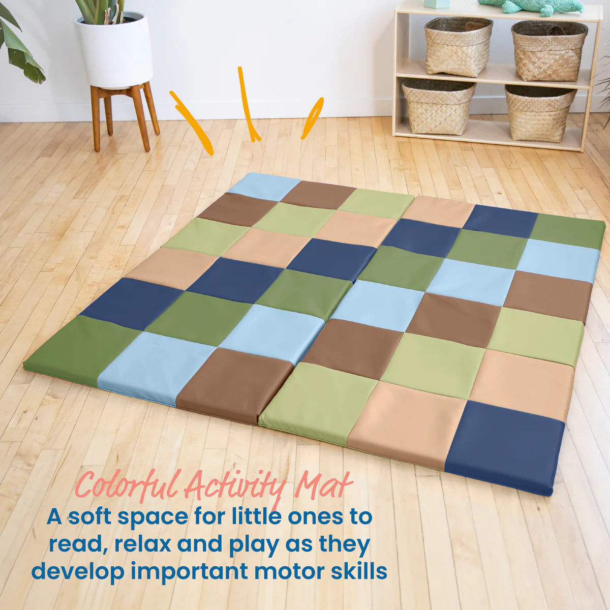 SoftZone Patchwork Folding Activity Mat 亮彩摺疊遊戲墊 L254 X W147.3 X T2.54cm