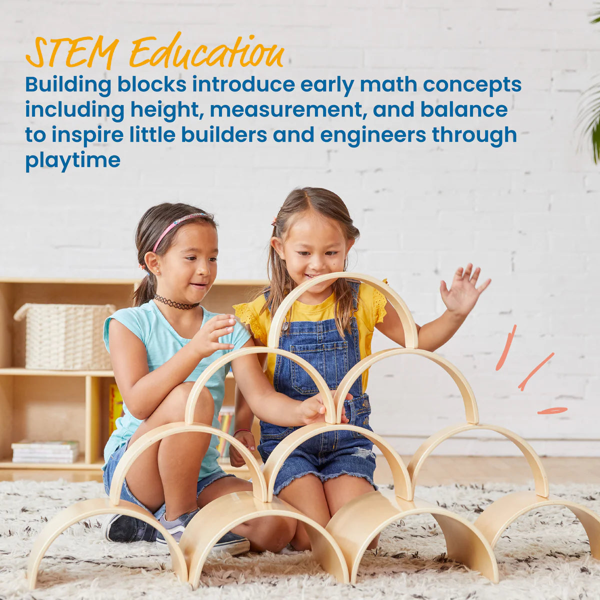 ECR4Kids Wooden Tunnels and Arches 10 Piece Set 木製隧道和拱門10件套