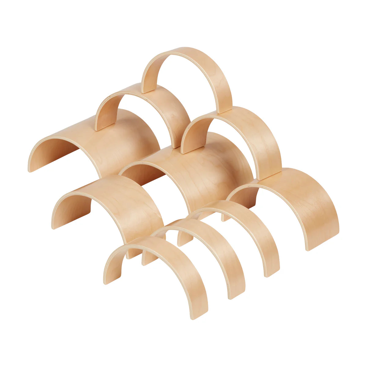 ECR4Kids Wooden Tunnels and Arches 10 Piece Set 木製隧道和拱門10件套