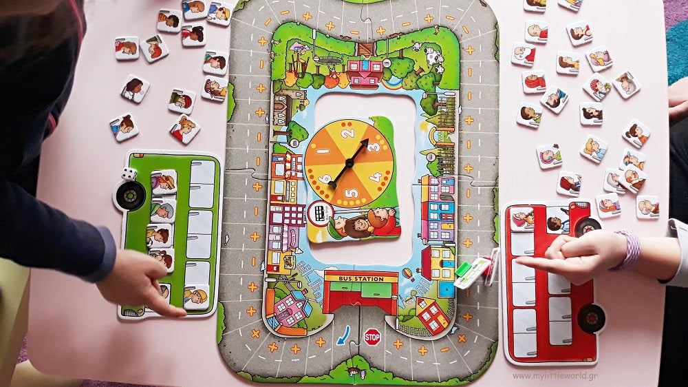 Bus Stop Game Math Orchard Toys Bus Stop Addition and Subtraction Game 巴士上落客加減算法遊戲 – MY ...