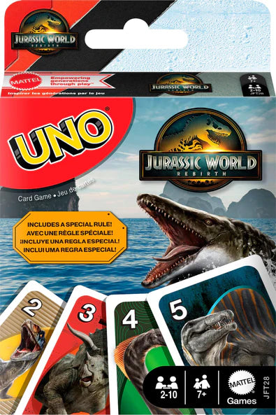 UNO Jurassic World Rebirth Card Game UNO侏羅紀世界重生卡牌遊戲