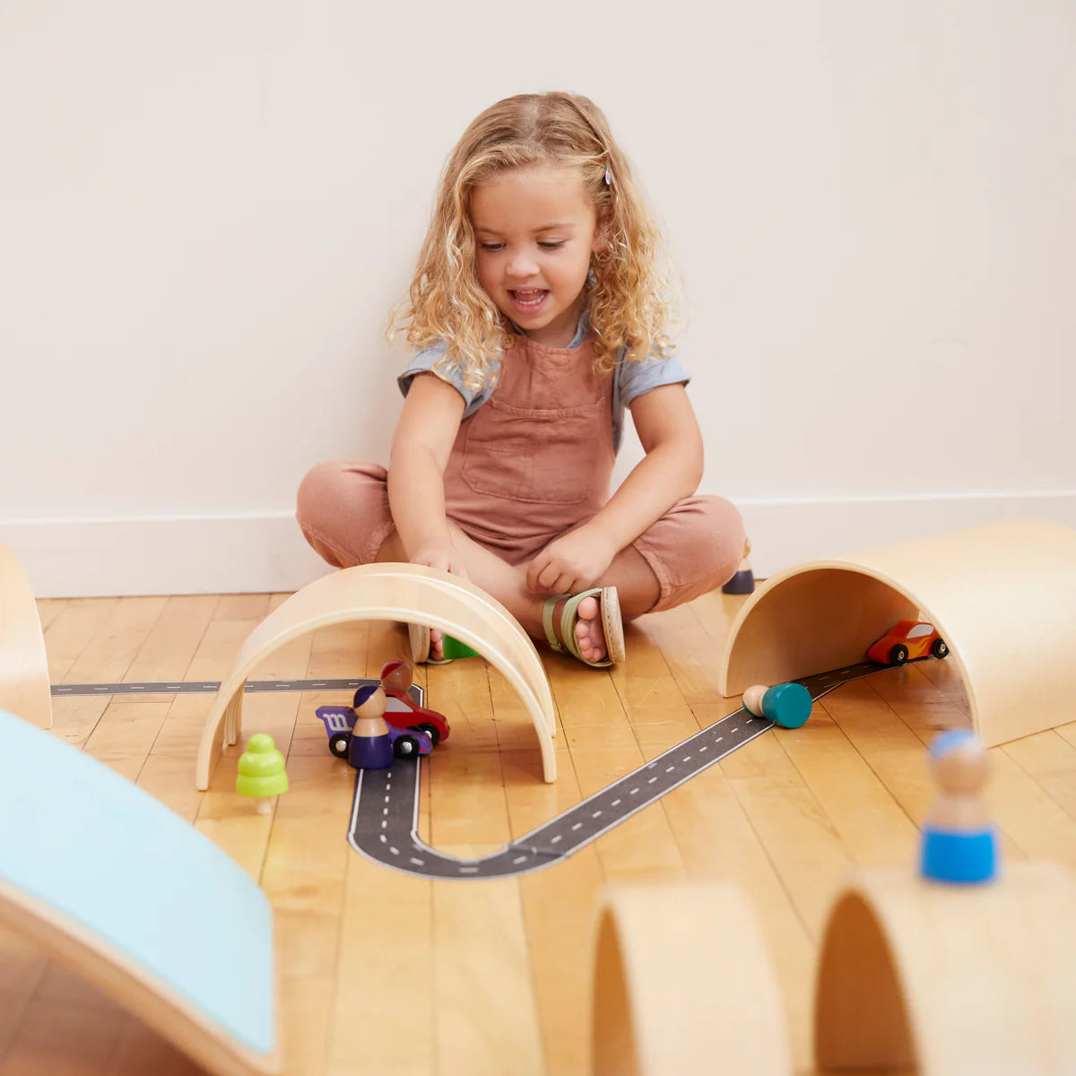 ECR4Kids Wooden Tunnels and Arches 10 Piece Set 木製隧道和拱門10件套