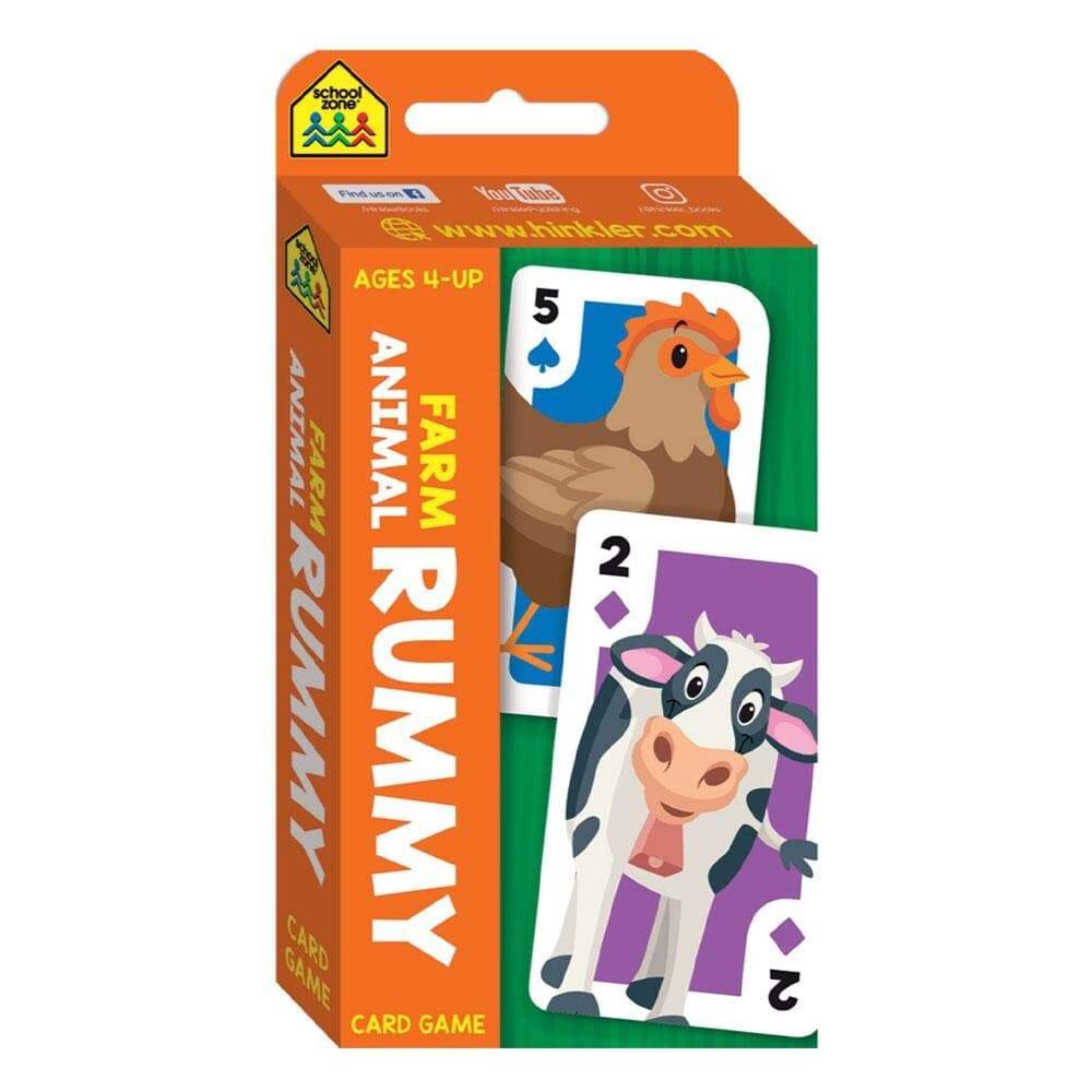 Hinkler School Zone Farm Animal Rummy Card Game 農場動物遊戲卡
