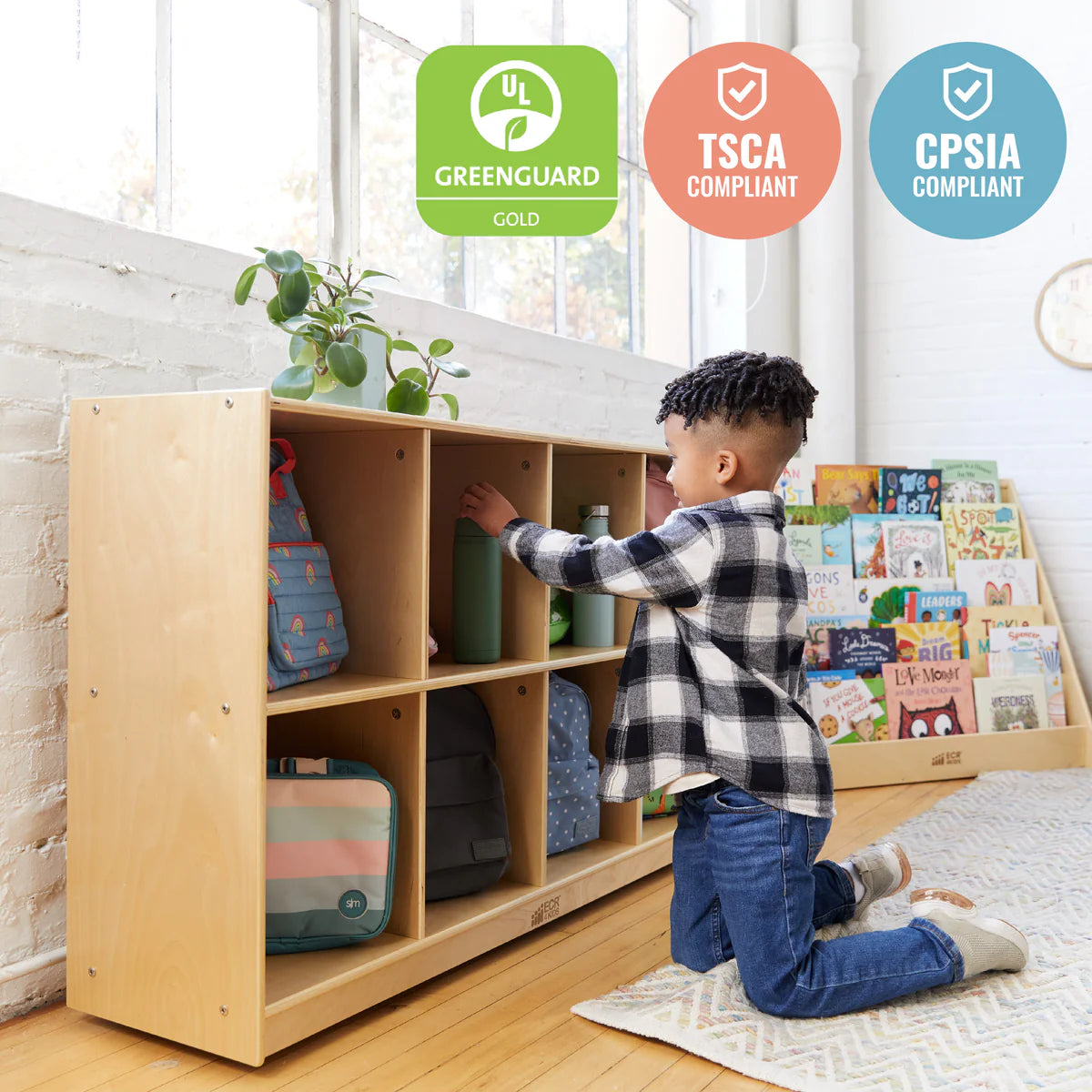 ECR4Kids 8-Compartment Mobile Backpack Storage Cabinet 八格移動背包儲物櫃 – MY ...