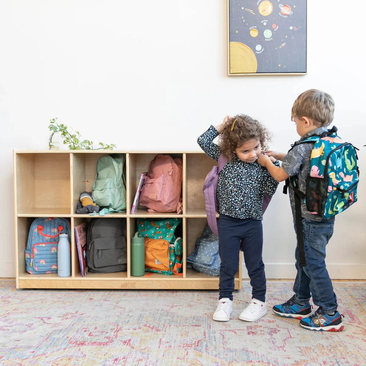 ECR4Kids 8-Compartment Mobile Backpack Storage Cabinet 八格移動背包儲物櫃 – MY ...
