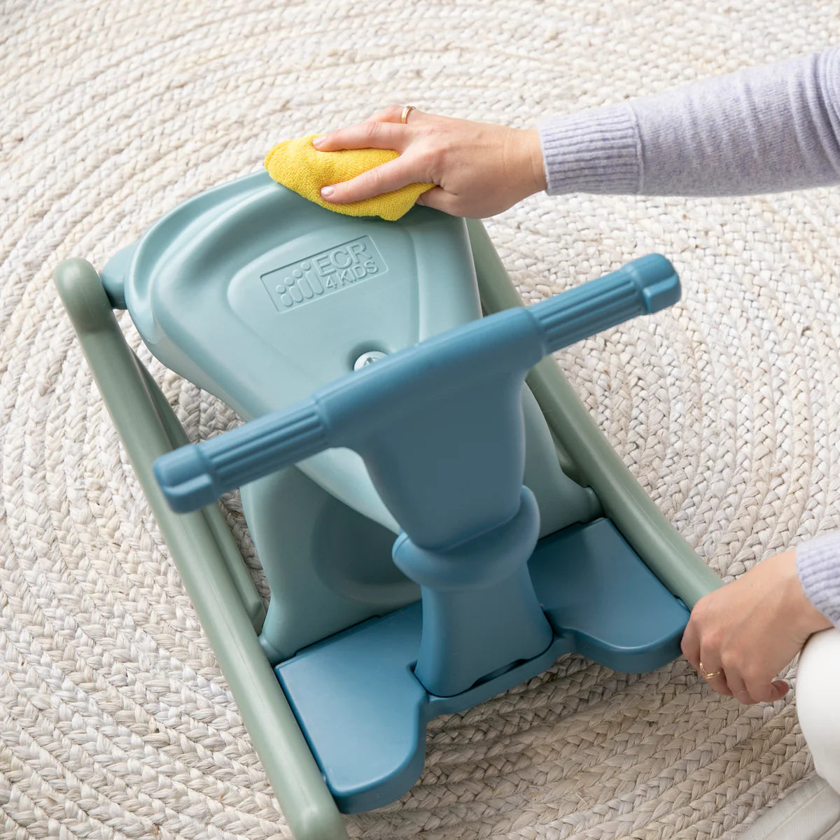 ECR4Kids Sit-N-Rock, Two-in-One Chair and Rocker for Kids and Toddlers, Indoor/Outdoor Sit-N-Rock，二合一兒童椅和搖椅，室內/室外適用