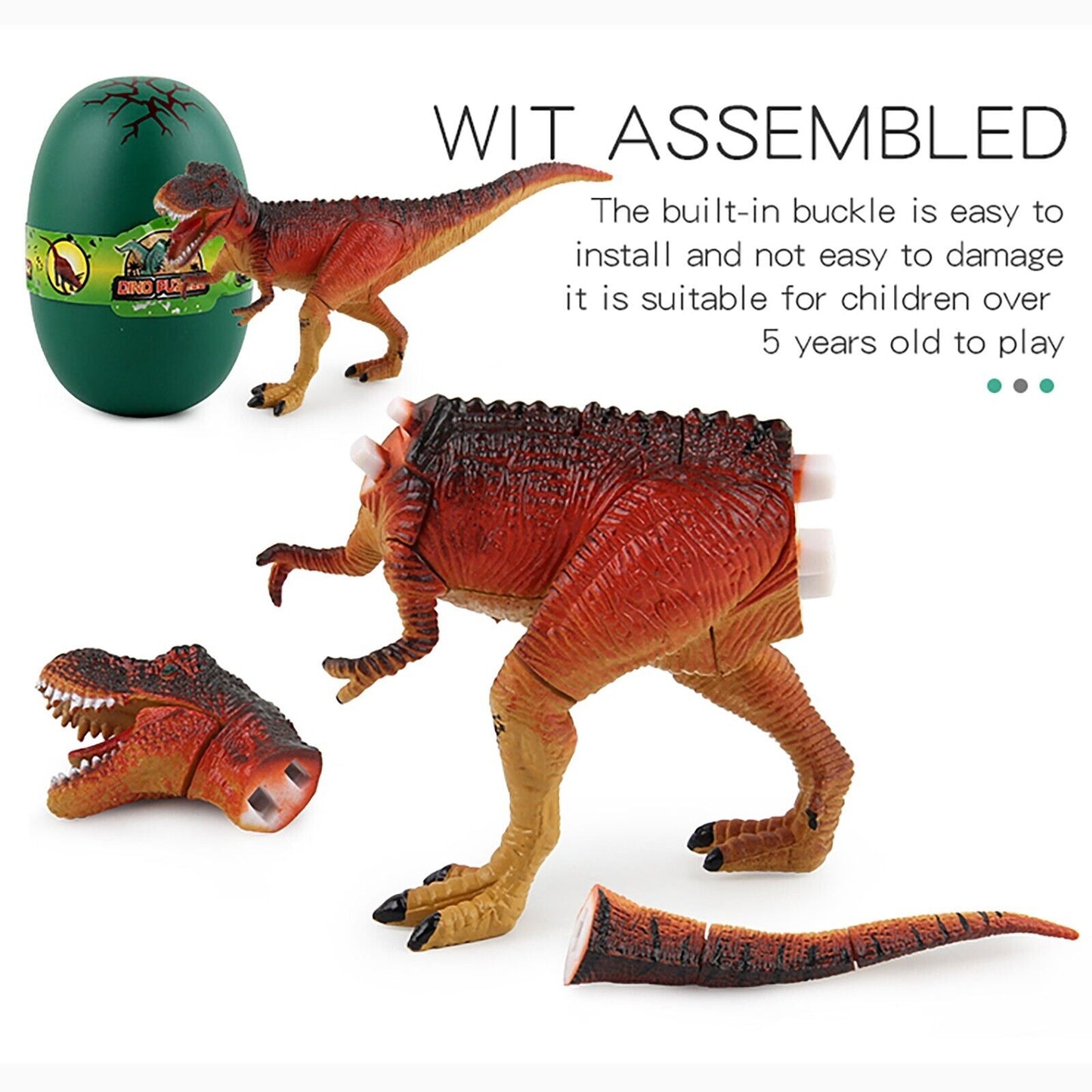 3D Dinosaur Puzzles in Dino Eggs With Dinosaur Figures – MY SCHOOL BUS