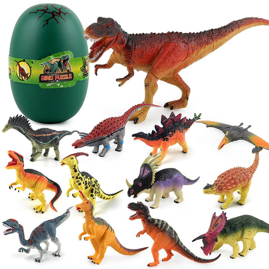 3D Dinosaur Puzzles in Dino Eggs With Dinosaur Figures