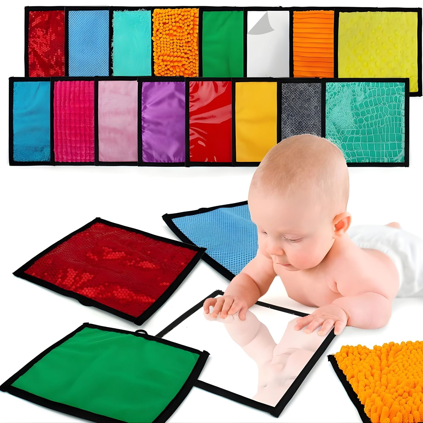 Kindermatic Sensory Mat set of 16個套裝 正方型感官觸覺軟墊