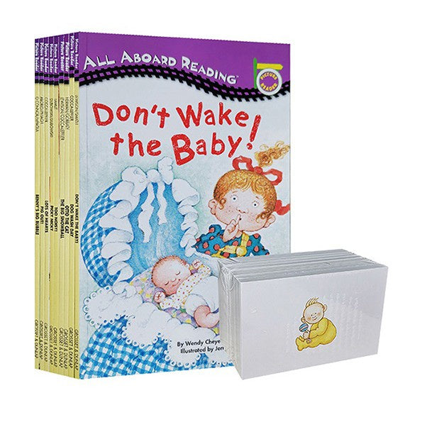 All Aboard Reader 12 books with Flash Cards Set