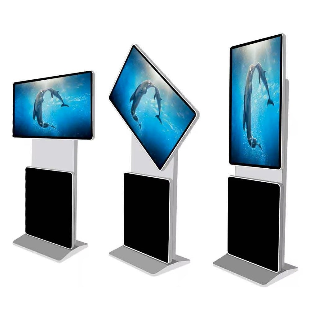 W.Media Digital Signage Vertical rotate LCD Advertising Display 旋轉直立式資訊播放系統 室內落地式靈活 (可選觸控螢幕）