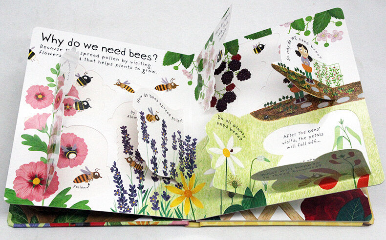 USBORNE - First Questions and Answers: Why do we need bees? 為什麼需要蜜蜂? 啟蒙問答翻翻書