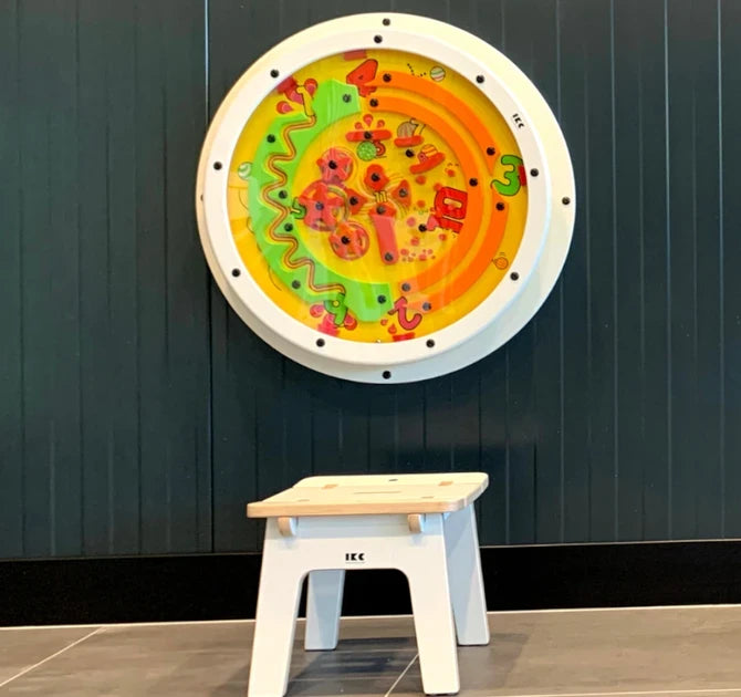 Spinball Wooden Wall Game Module 旋轉彈珠迷宮兒童感統壁掛式木製遊戲板