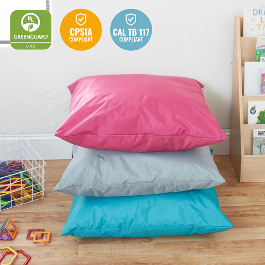 ECR4Kids SoftZone Jumbo Floor Pillow Cushion Size 27" x 27" 巨型咕臣座墊