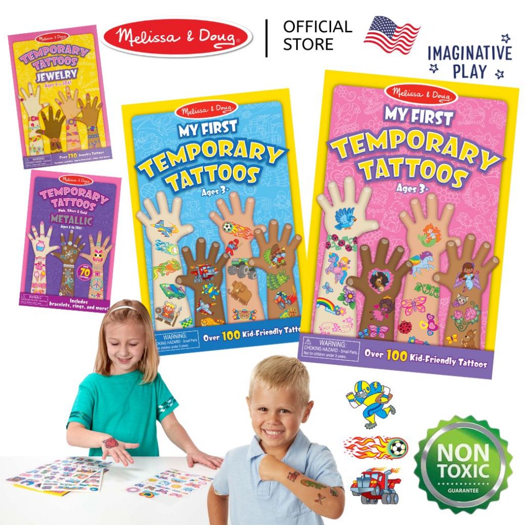 Melissa & Doug My First Temporary Tattoos 我的第一套皮膚貼紙