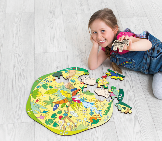 Beleduc Wild Animal XXL Learning Puzzle 野生動物情景找找看特大拼圖