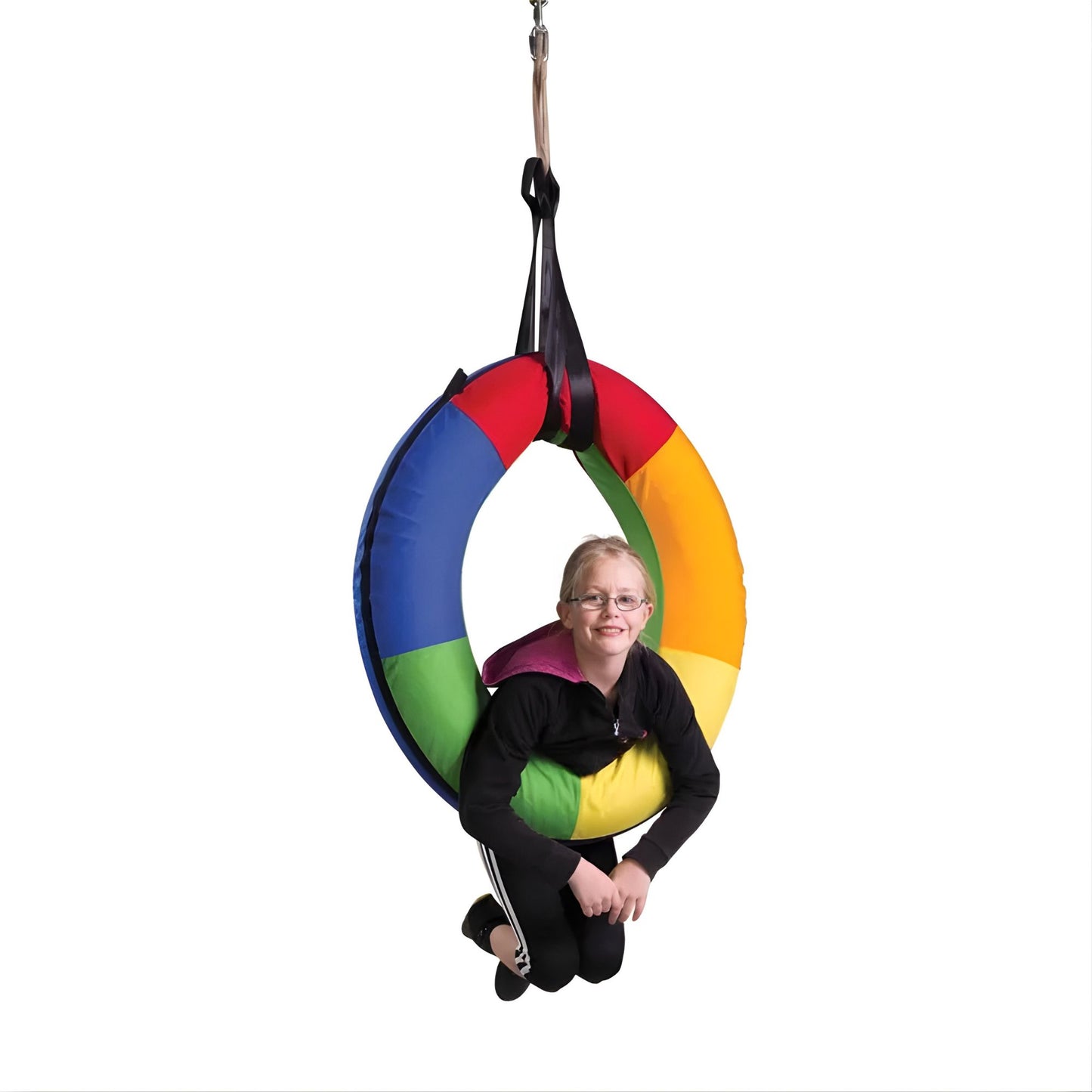 Rainbow Sensory Tube Swing 彩虹感官車呔鞦韆