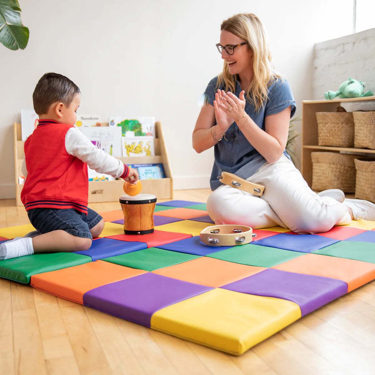 SoftZone Patchwork Folding Activity Mat 亮彩摺疊遊戲墊 L254 X W147.3 X T2.54cm