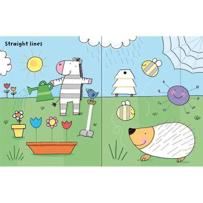 Usborne Wipe-Clean Ready for Writing Pen Control Skill 可擦寫 幼兒開始寫字握筆控制訓練遊戲書