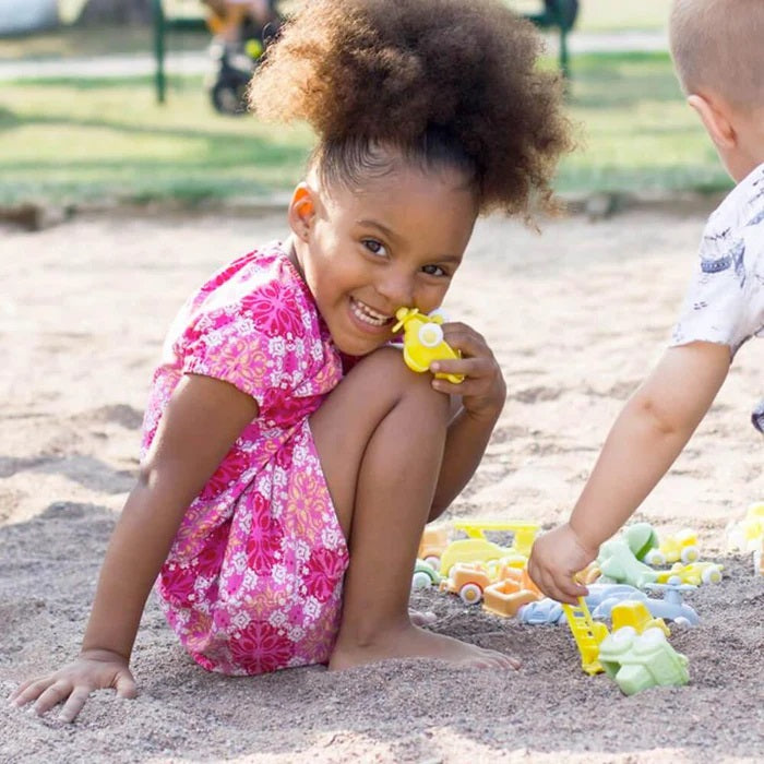 ViKing Toys Ecoline Chubbies - 30 Pieces - Bucket  交通工具套裝30件