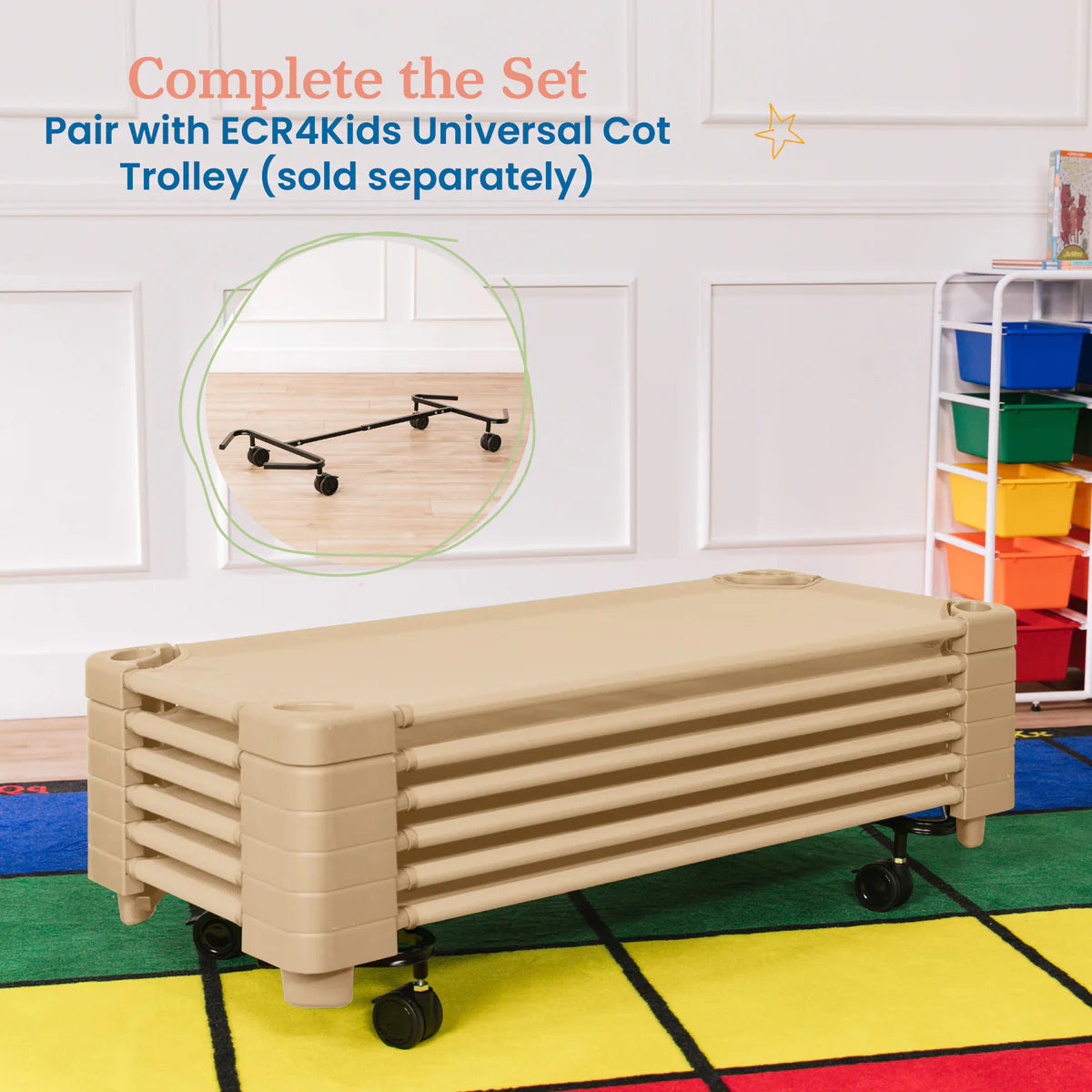 ECR4Kids Stackable Kiddie Cot 可堆疊幼兒床
